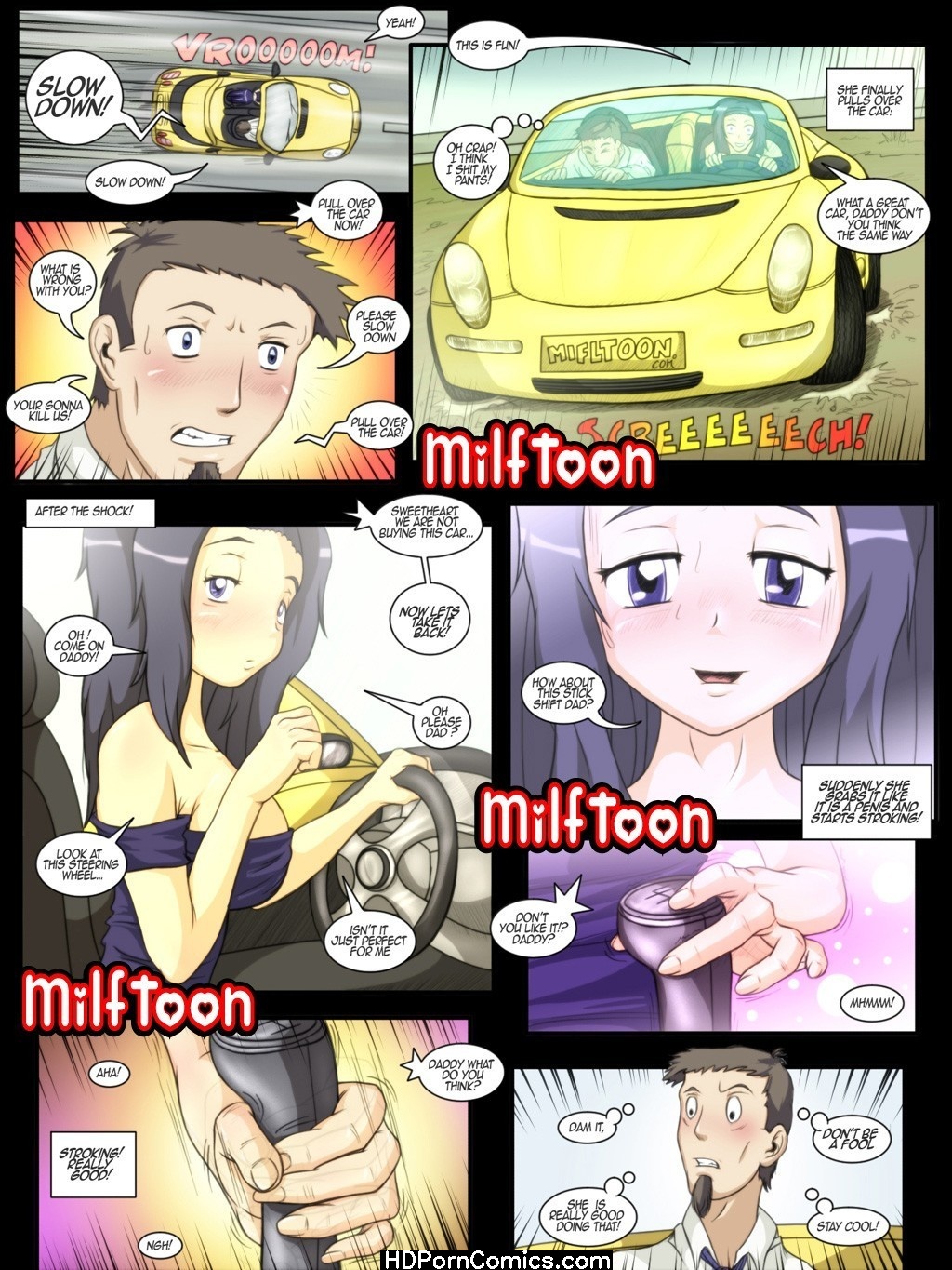 The Car and The Tatoo Milftoons Cartoon Porn Comic - HD Porn Comix