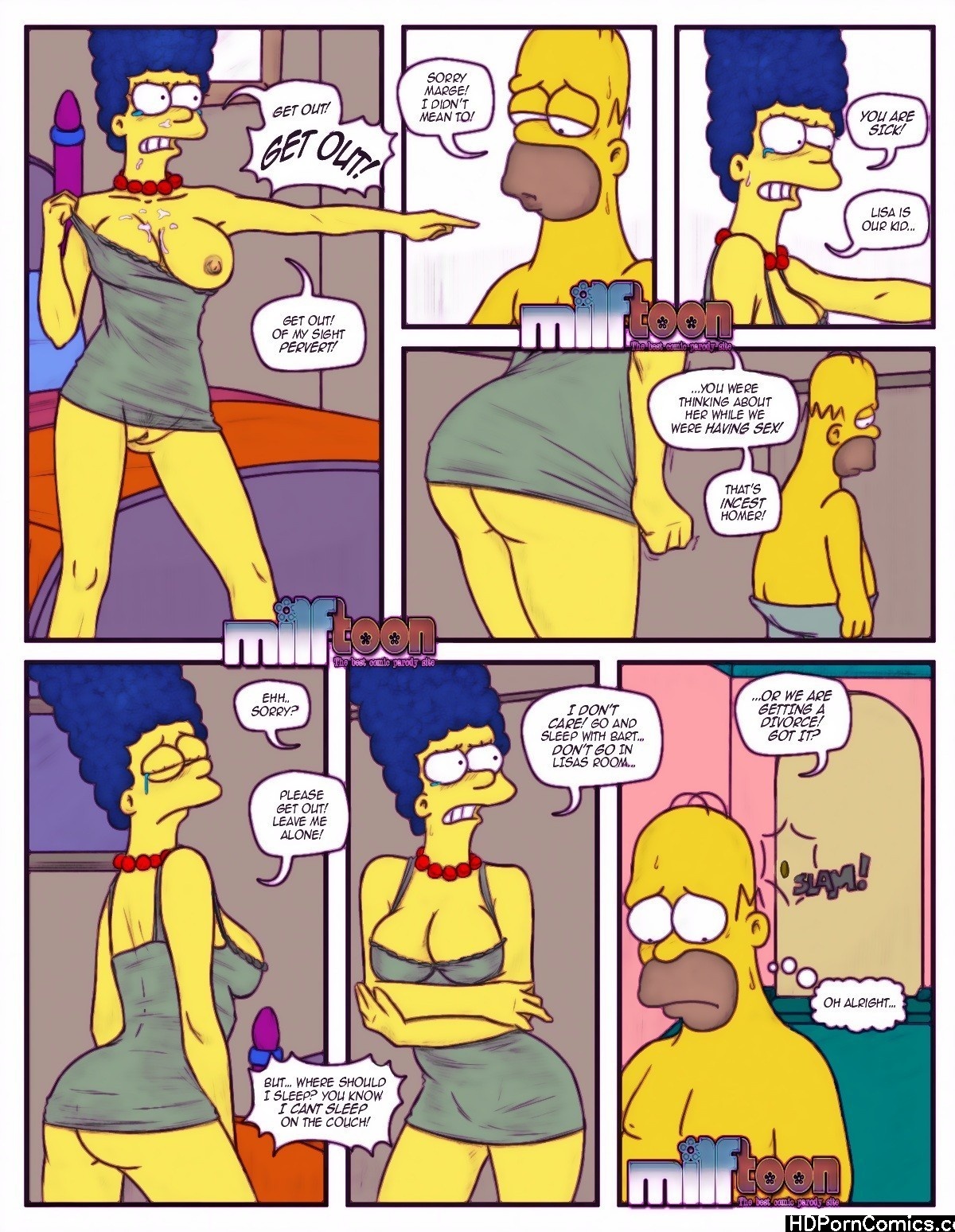 Simpsons Sex Comics - The Simpsons - Issue 1 Milftoons Sex Comic - HD Porn Comix
