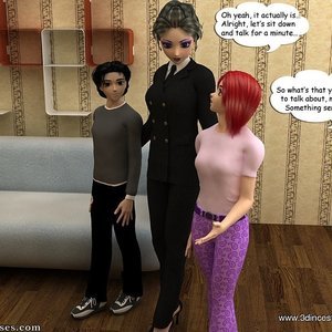 Mom is ready to show something for her son and daughter Sex Comic 3DIncestAnime Comics 001 