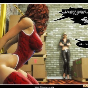 Hip Gals - The Defeat of Scarlet Lass Sex Comic HIP Comix 084 