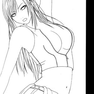 Final Fantasy VII Doujinshi - Tifa Hard AC Cartoon Comic Hentai Manga 005 