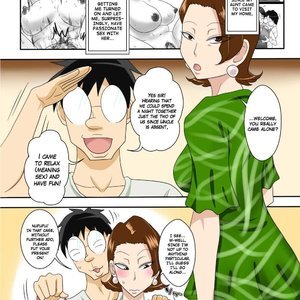 Set on Having Sex - Dripping with Sweat at Aunts Place PornComix Hentai Manga 002 