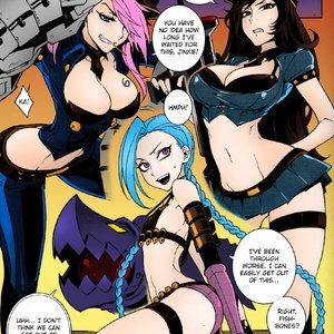 JINX Come On Shoot Faster - League of Legends Porn Comic Hentai Manga 002 
