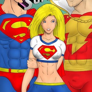 Supergirl Cartoon Comic Iceman Blue Comics 001 