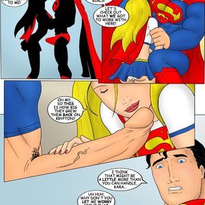 Supergirl Cartoon Comic Iceman Blue Comics 003 