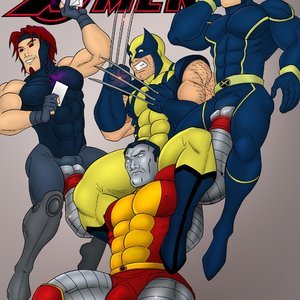 X-Men Cartoon Porn Comic Iceman Blue Comics 001 