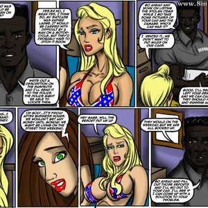 Flag Girls Cartoon Comic IllustratedInterracial Comics 014 