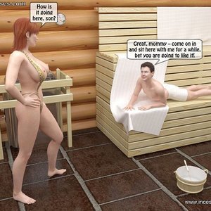 Steamy Incest BDSM Sex in Sweatroom Cartoon Porn Comic IncestBDSM Comics 011 