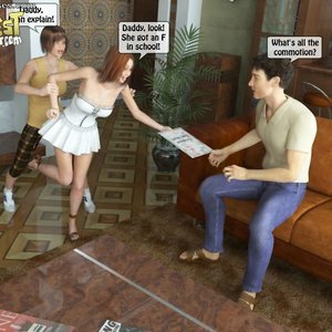 Daddy punishing daughters badly Sex Comic IncestIncestIncest Comics 008 