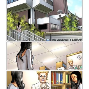 Shhh Quiet In The Library Porn Comic Innocent Dickgirls Comics 002 