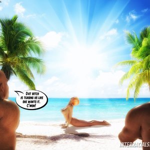 BBC Cum Slut On Vacation Cartoon Porn Comic InterracialSex3D Comics 003 
