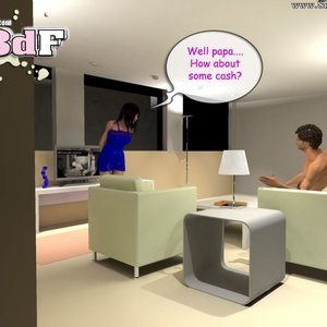 Lucy with Daddy Cartoon Porn Comic Your3DFantasy Comics 007 